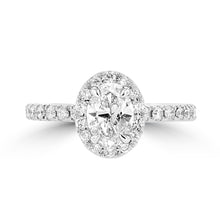 14K White Gold Diamond 1.35cts TDW Engagement Ring
