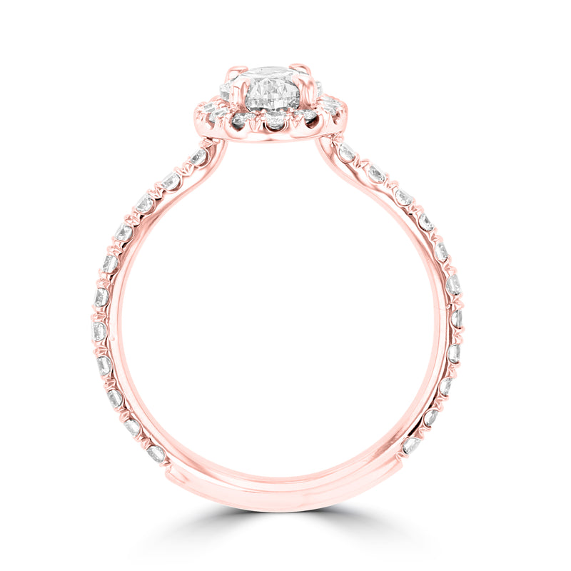 14K Rose Gold Diamond 1.35cts TDW Engagement Ring