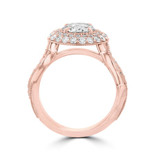14K Rose Gold Diamond 3.55cts TDW Engagement Ring