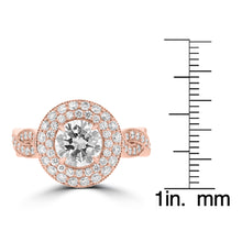 14K Rose Gold Diamond 3.55cts TDW Engagement Ring