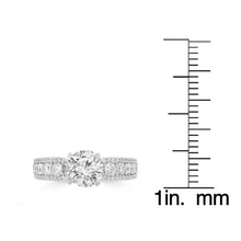 14K White Gold Diamond 1.85cts TDW Engagement Ring