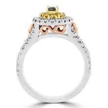 18K White & Rose Gold, Fine Brazilian Alexandrite 0.32cts & Diamond 0.80cts TDW (SI1-VS, G-H) Ring by La Vita Vital