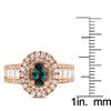 18K Rose Gold Fine Brazilian Alexandrite and 1 1/3 ct TDW Diamond (SI1-VS, G-H) Ring by La Vita Vital