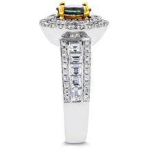 18k White Gold Fine Brazilian Alexandrite and 1 1/3 ct TDW Diamond (SI1-VS, G-H) Ring by La Vita Vital