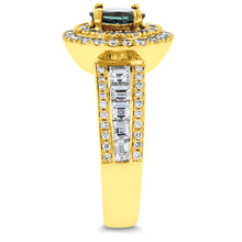 18K Yellow Gold Fine Brazilian Alexandrite and 1 1/3 ct TDW Diamond Ring (SI1- VS, G-H) by La Vita Vital