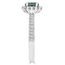 18K White Gold 3/4ct Fine Brazilian Alexandrite and 5/8ct TDW Diamond (SI1-VS, G-H) Ring by La Vita Vital