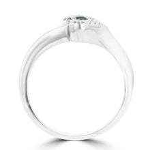 18K White Gold, Fine Color Changing Brazilian Alexandrite 0.23cts & Diamond 0.03cts TDW (SI1-VS, G-H) Ring by La Vita Vital