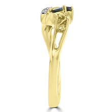 18K Yellow Gold 1/4ct Oval-cut Brazilian Alexandrite and Diamond Ring (G-H, SI1-SI2) by La Vita Vital