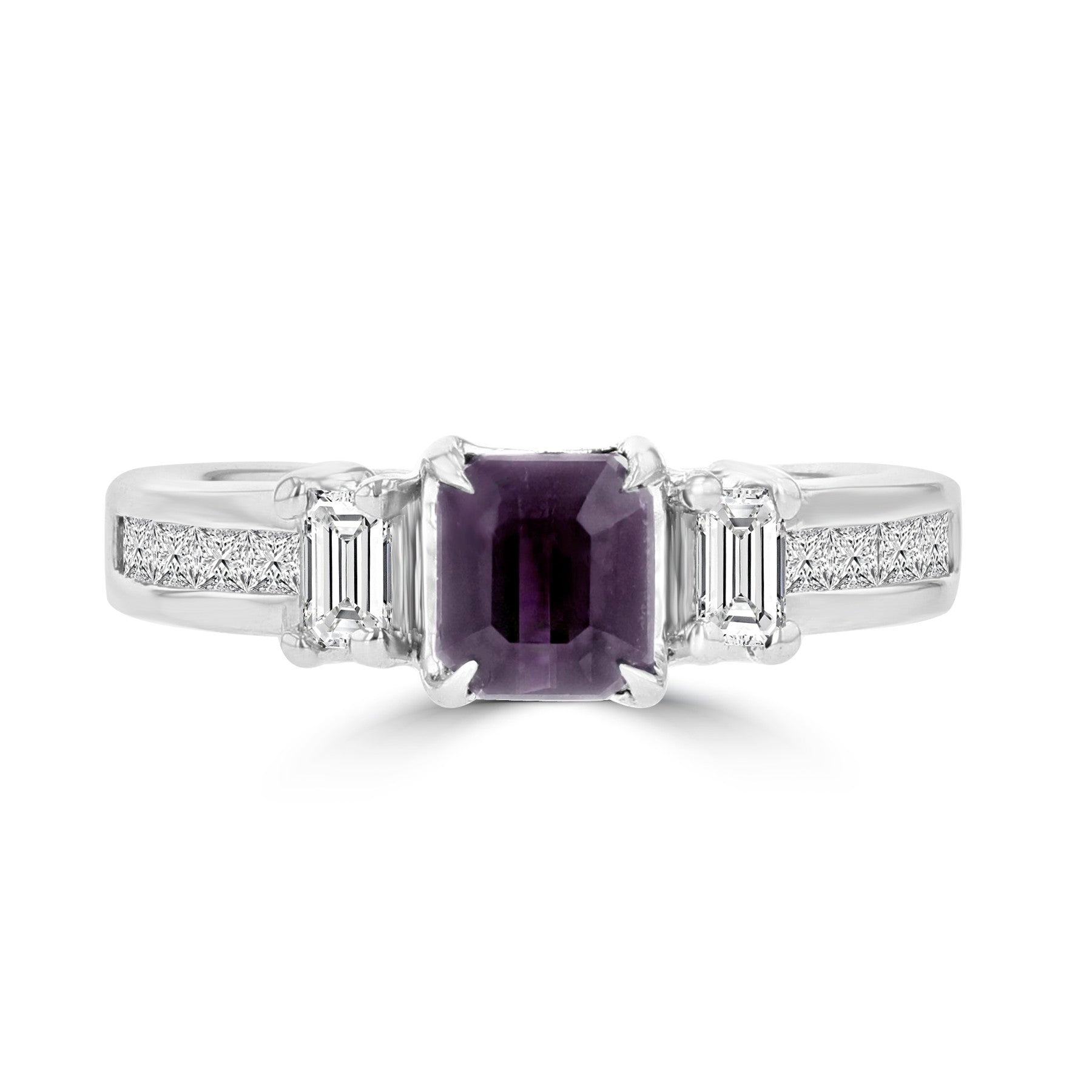 18k White Gold Brazilian Alexandrite and 5/8ct TDW Diamond (SI1-VS, G-H) Ring by La Vita Vital