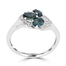 18K White Gold, Brazilian Alexandrite 1.00cts & Diamond 0.10cts (SI1-VS, G-H) Ring by La Vita Vital