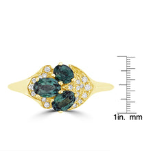 18K Yellow Gold, Brazilian Alexandrite 1.00cts & Diamond 0.10cts (SI1-VS, G-H) Ring by La Vita Vital