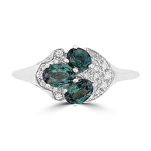 18K White Gold, Brazilian Alexandrite 1.00cts & Diamond 0.10cts (SI1-VS, G-H) Ring by La Vita Vital