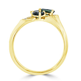 18K Yellow Gold, Brazilian Alexandrite 1.00cts & Diamond 0.10cts (SI1-VS, G-H) Ring by La Vita Vital