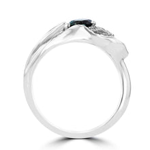 18K White Gold, Brazilian Alexandrite 0.55cts & Diamond 0.12cts TDW (SI1-VS, G-H) Ring by La Vita Vital