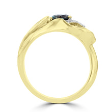 18K Yellow Gold, Brazilian Alexandrite 0.55cts & Diamond 0.12cts TDW (SI1-VS, G-H) Ring by La Vita Vital