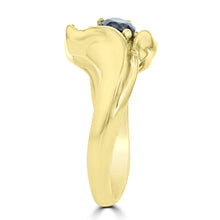 18K Yellow Gold, Brazilian Alexandrite 0.55cts & Diamond 0.12cts TDW (SI1-VS, G-H) Ring by La Vita Vital