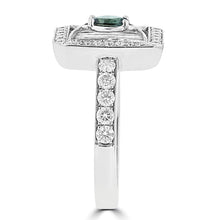 18K White Gold, Brazilian Alexandrite 0.26cts & Diamond 0.53cts TDW (SI1-VS, G-H) Ring by La Vita Vital