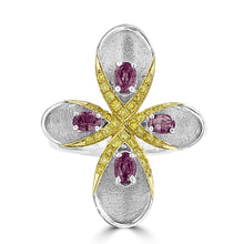 18K Two Tone Gold, Fine Color Changing Brazilian Alexandrite 0.97cts & Diamond 0.40cts TDW (SI1-VS, G-H) Ring by La Vita Vital