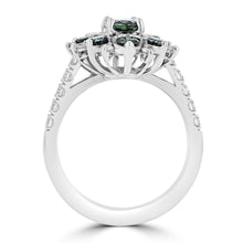 18K White Gold, Fine Brazilian Alexandrite 1.99cts & Diamond 0.48cts TDW (SI1-VS, G-H) Ring by La Vita Vital