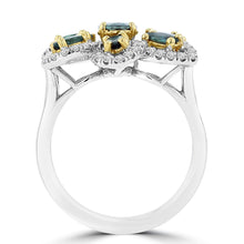 18K White Gold 1.64ct TGW Brazilian Alexandrite and Diamond 0.61cts Cocktail Ring (SI1-VS, G-H) by La Vita Vital