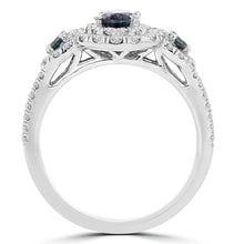 18K White Gold Fine Brazilian Alexandrite 0.88cts and Diamonds 0.60cts TDW (VS-SI1, G-H) Ring by La Vita Vital