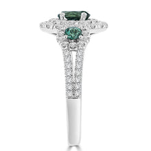 18K White Gold Fine Brazilian Alexandrite 0.88cts and Diamonds 0.60cts TDW (VS-SI1, G-H) Ring by La Vita Vital
