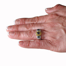 18K Two Tone Gold, Fine Color Changing Brazilian Alexandrite 1.51cts & Diamond 0.54cts TDW (SI1-VS, G-H) Ring by La Vita Vital