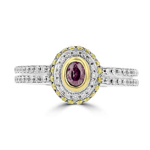 18K White & Yellow Gold, Brazilian Alexandrite 0.28cts & Diamond 0.35cts TDW (SI1-VS, G-H) Ring by La Vita Vital