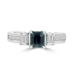 18k White Gold Brazilian Alexandrite and 5/8ct TDW Diamond (SI1-VS, G-H) Ring by La Vita Vital