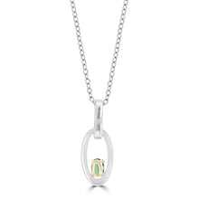 14K White and Yellow gold Brazilian Alexandrite 0.28cts and Diamonds 0.26cts (SI1-VS, G-H) Pendant by La Vita Vital
