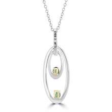 14K White & Yellow gold Brazilian Alexandrite 0.52cts and Diamond 0.67cts (SI1-VS, G-H) Pendant by La Vita Vital