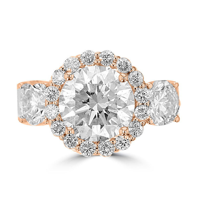 14K Rose Gold Diamond 5.25cts TDW Engagement Ring