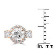 14K Rose Gold Diamond 5.25cts TDW Engagement Ring