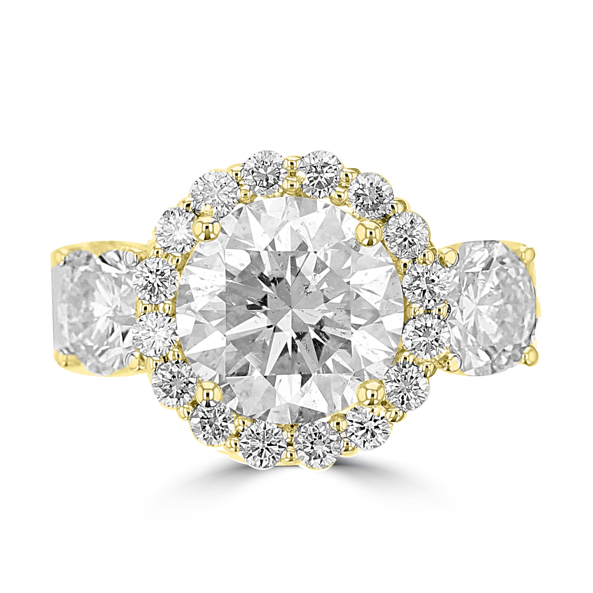 14K Yellow Gold Diamond 5.25cts TDW Engagement Ring