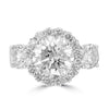 14K White Gold Diamond 5.25cts TDW Engagement Ring
