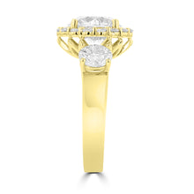 14K Yellow Gold Diamond 5.25cts TDW Engagement Ring