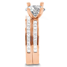 14k Rose Gold Diamond 2.05ct. TDW Bridal Set