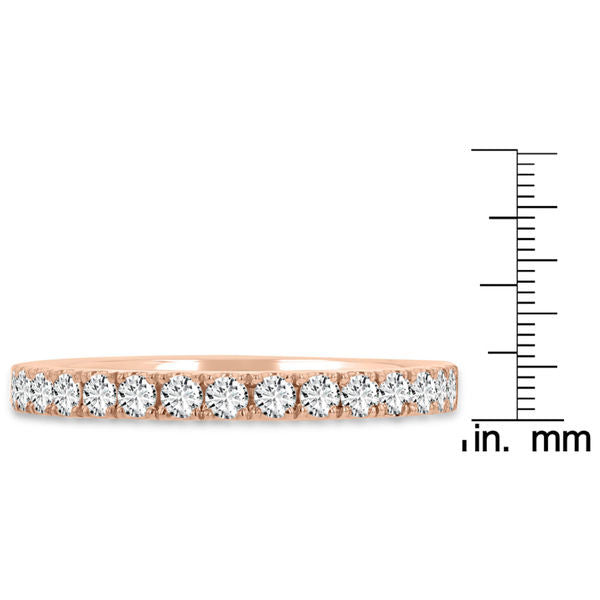 14K Rose Gold Diamond 0.55ct TDW Wedding Band