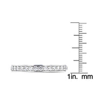 14K White Gold Diamond 0.30cts TDW Wedding Band