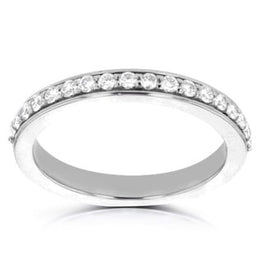 14K White Gold Diamond 0.30cts TDW Wedding Band