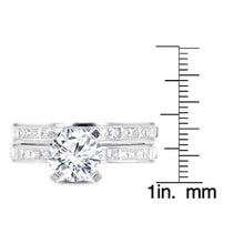 14K White Gold 2.05ct. TDW Diamond Bridal Set
