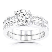 14K White Gold 2.05ct. TDW Diamond Bridal Set