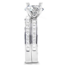 14K White Gold 2.05ct. TDW Diamond Bridal Set