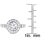 14k White Gold Diamond 2.25cts TDW Halo Engagement Ring