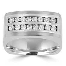 14k White Gold Men's 0.80cts TDW Diamond Ring
