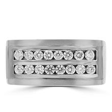 14k White Gold Men's 0.80cts TDW Diamond Ring