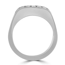 14k White Gold Men's 1.00ct TDW Diamond Ring