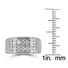 14k White Gold Men's 1.00ct TDW Diamond Ring