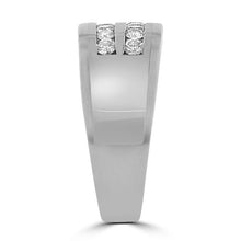 14k White Gold Men's 1.00ct TDW Diamond Ring