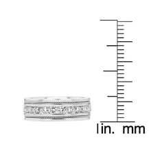 14k White Gold Men's Diamond Ring 1 1/10 cts TDW